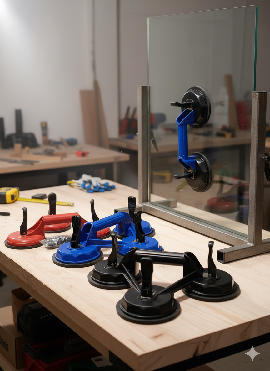 أكواب شفط لحمل الزجاج