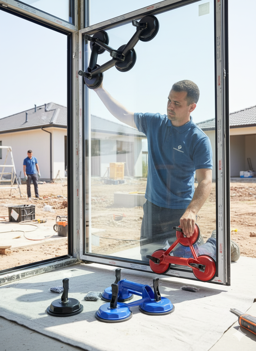 أكواب شفط لحمل الزجاج