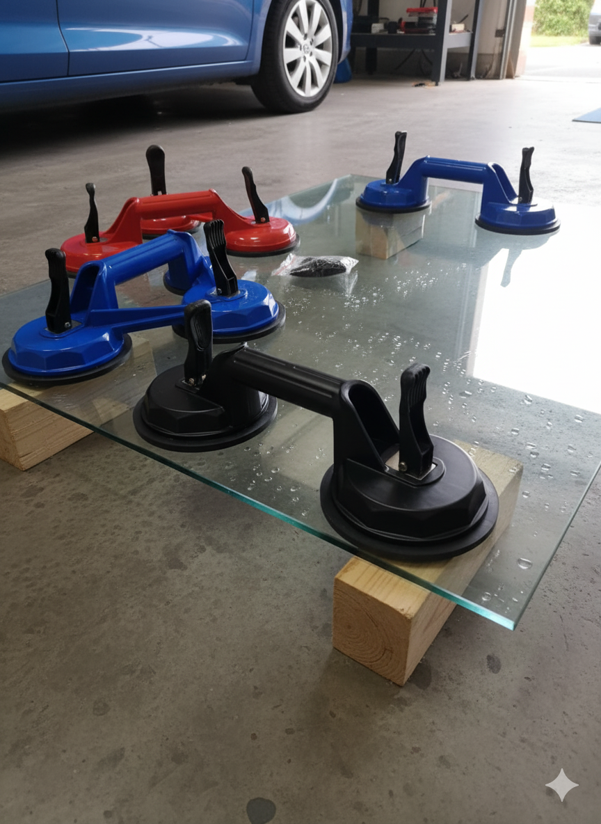 أكواب شفط لحمل الزجاج